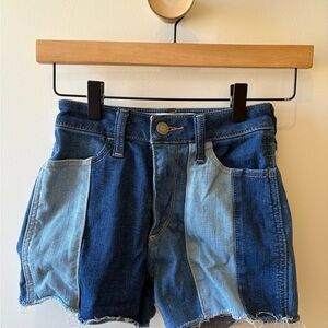 Denim Patchwork Women's Shorts